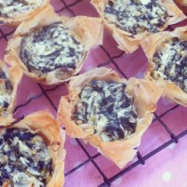kids in the kitchen - spanakopita snacks
