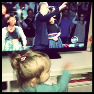 sharing the president's moment