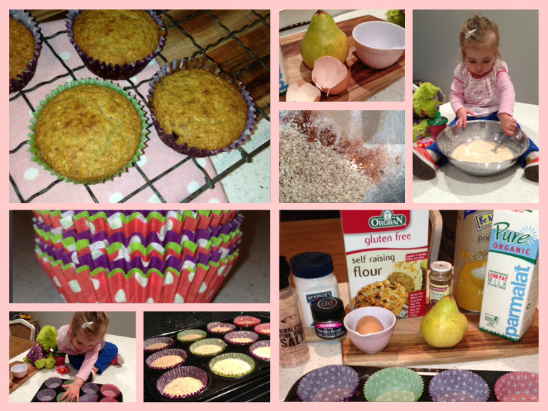 tasty tuesday pear upside down muffins