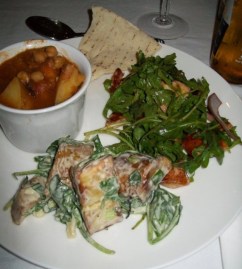 as part of a vegetarian feast