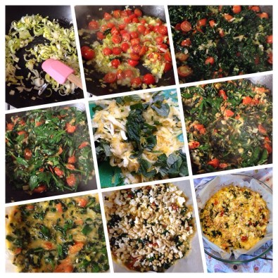 kale spinach feta pie