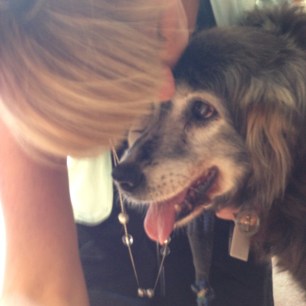 One last cuddle with Aunty MJ