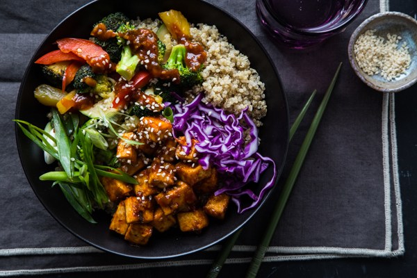 16 of 31 korean bbq tofu bowl