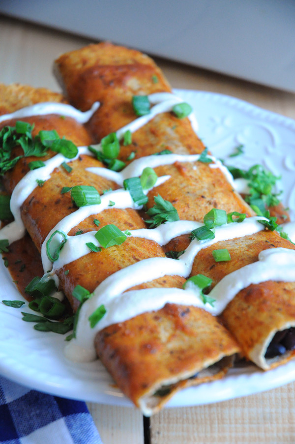 19 of 31 black bean enchiladas