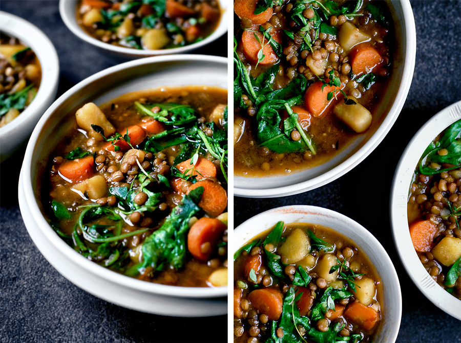 23 of 31 lentil and potato stew