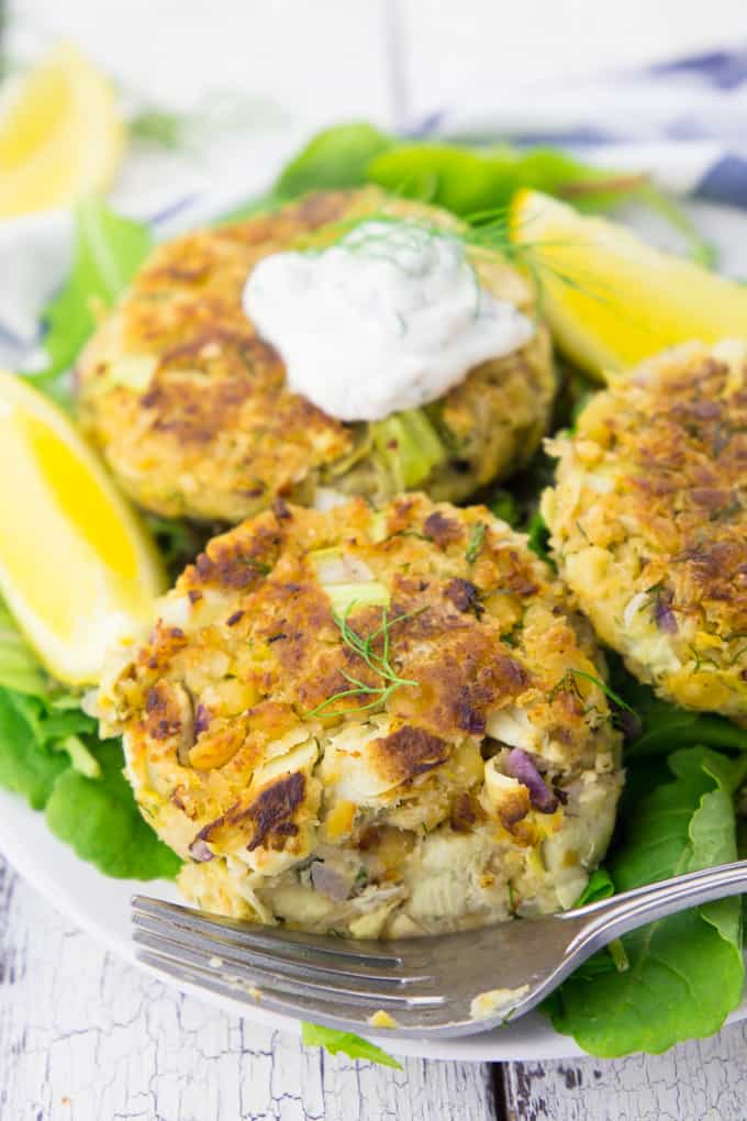 30 of 31 vegan crab cakes